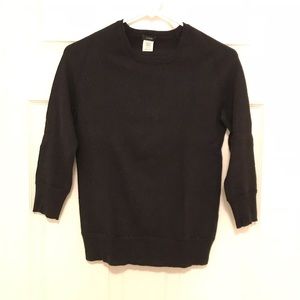 J Crew 3/4 sleeve wool blend sweater